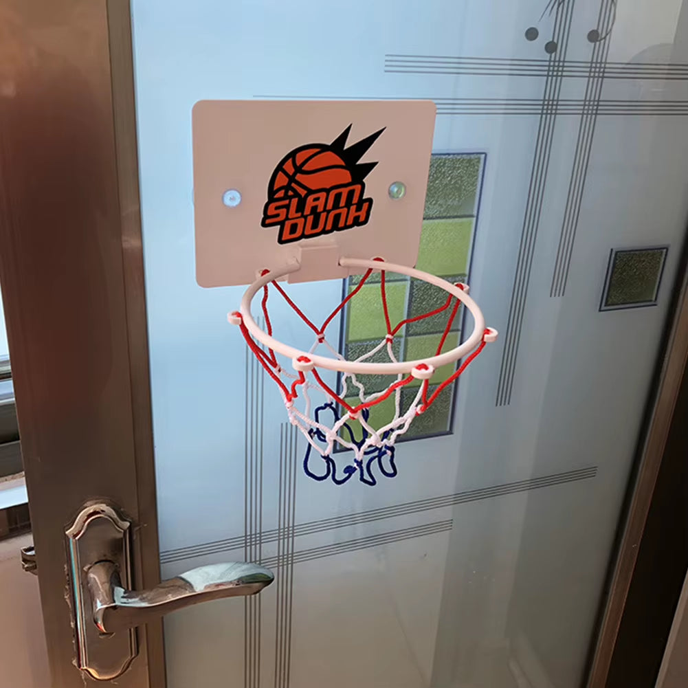 Suction Cup Basketball Hoop with 2 Balls Mini Basketball Hoop Practice Basketball Hoop Basketball Accessories